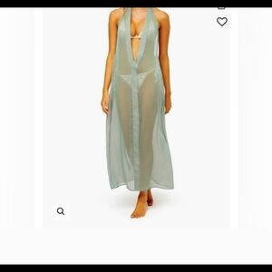 WeWoreWhat Sheer Green Dress